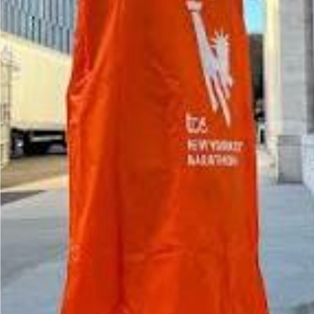 TCS New York City Marathon 2025 Orange Poncho